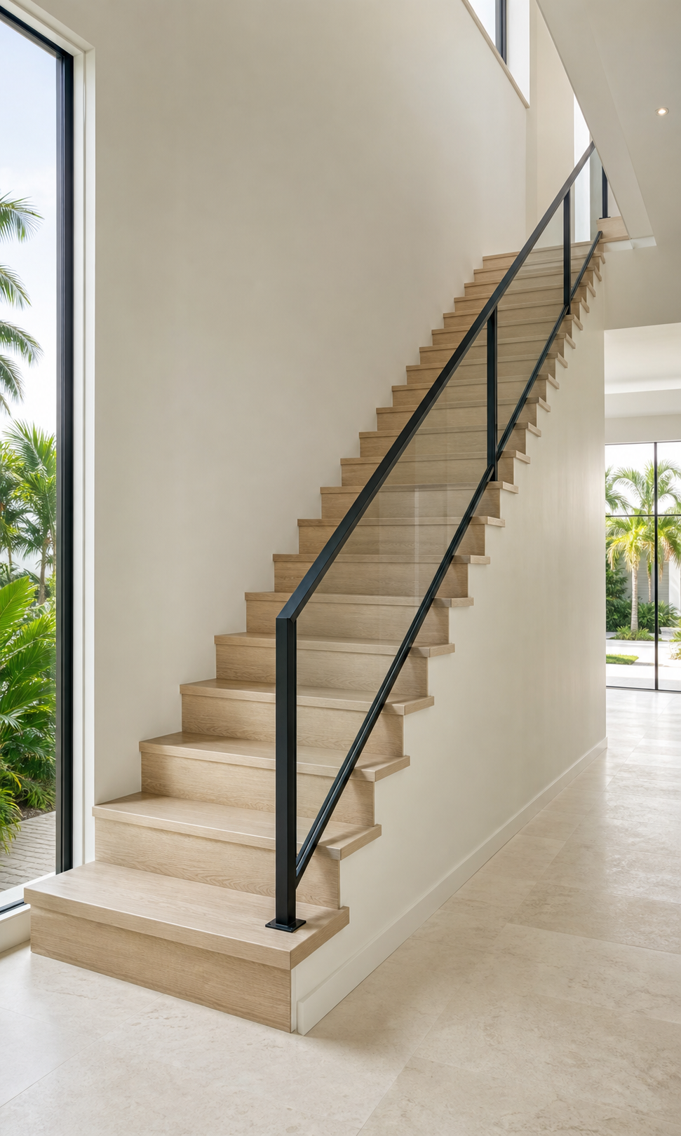 Contemporary Miami residence railing project