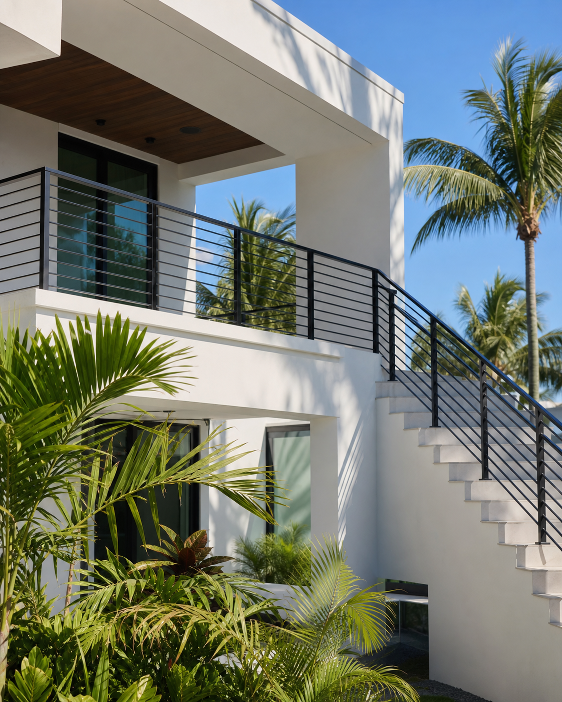 Exterior railing project in Miami